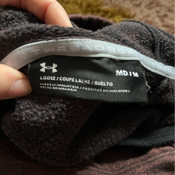 Under Armour threadborne maroon hoodie - Picture 7 of 8